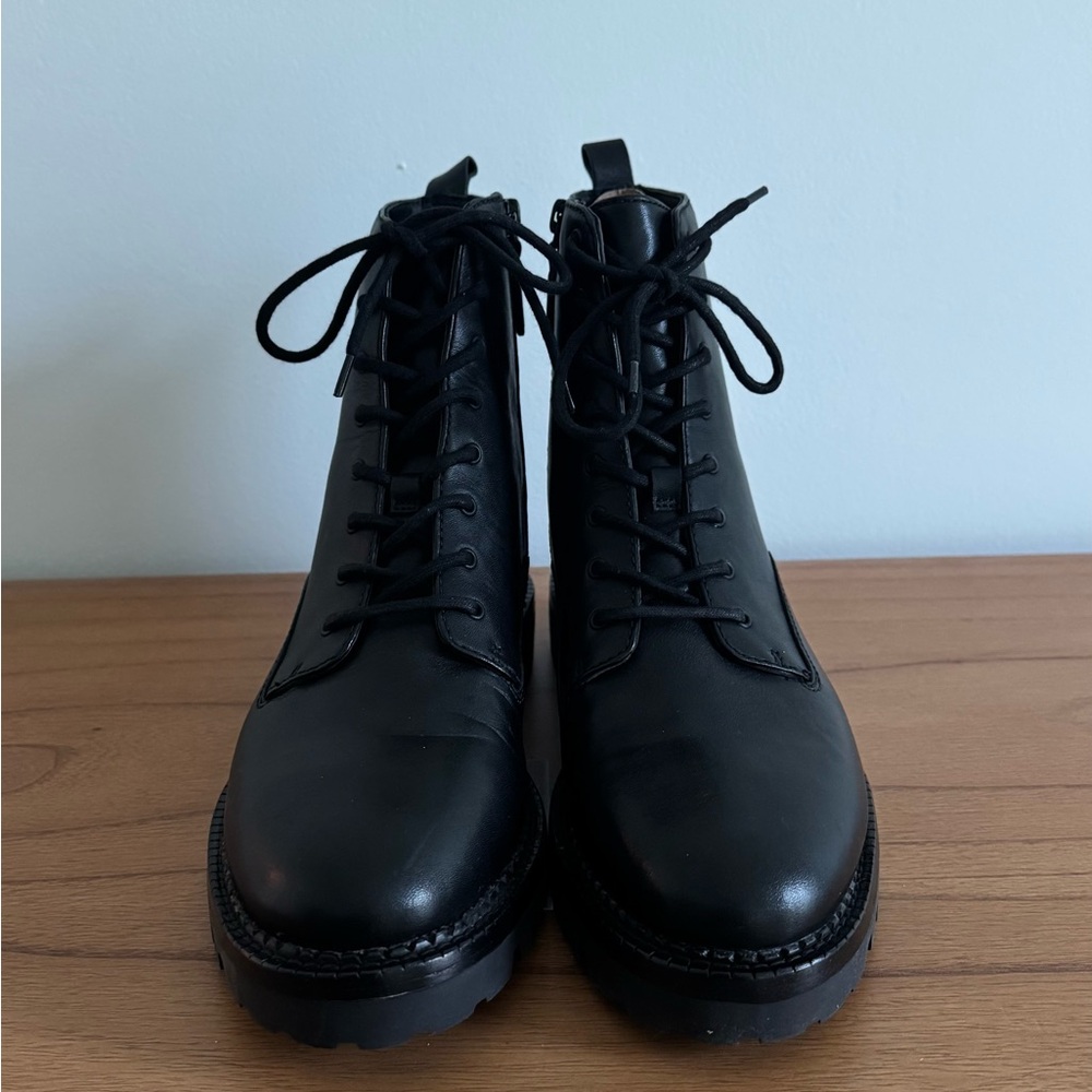 Vince Black Leather Boots